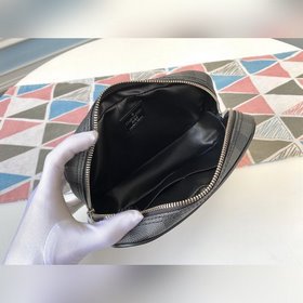 LV Модель N47522 Черная маленькая сумка для туалетных принадлежн