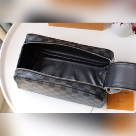 LV DOPP Туалетная сумка Модель： N40127 Black Туалетная сумка Dop