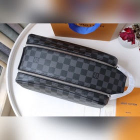 LV DOPP Туалетная сумка Модель： N40127 Black Туалетная сумка Dop