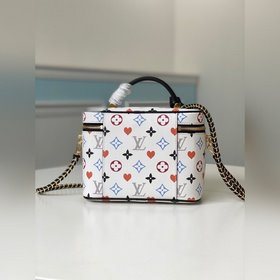 LV Артикул： M57482 Белая серия VANITY, сумка среднего размера  