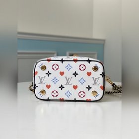 LV Артикул： M57482 Белая серия VANITY, сумка среднего размера  