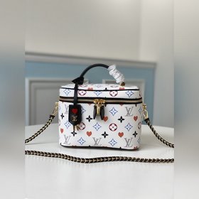 LV Модель M45163 Белая серия VANITY Средняя сумка  Косметичка N