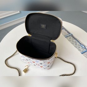 LV Модель M45163 Белая серия VANITY Средняя сумка  Косметичка N