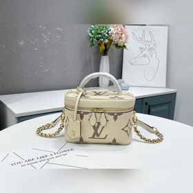 LV VANITY Маленькая сумка Артикул： M45599 Бежевый Косметичка Va
