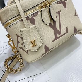 LV VANITY Маленькая сумка Артикул： M45599 Бежевый Косметичка Va