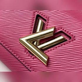LV Артикул： M57063 Мини-сумка Twist Изящная форма из кожи Epi, 