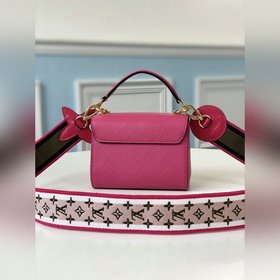 LV Артикул： M57063 Мини-сумка Twist Изящная форма из кожи Epi, 