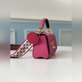 LV Артикул： M57063 Мини-сумка Twist Изящная форма из кожи Epi, 