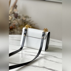 LV Модель： M58715 Белая сумка Twist Изготовлена из зернистой кож