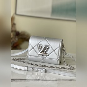 LV Артикул： M59031  Сумка Twist Small Серебристый мир снега и л