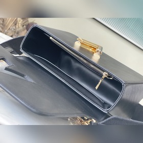 LV Артикул： M20680 Черный Средняя сумка Twist Изготовлена из зе