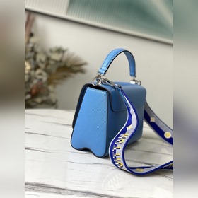 LV Артикул： M57507 Синяя сумка Twist среднего размера Новый обли