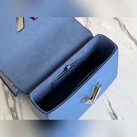 LV Артикул： M57507 Синяя сумка Twist среднего размера Новый обли