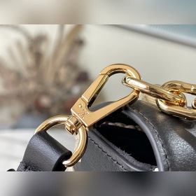 LV Модель： M57648 Черная плетеная сумка Twist среднего размера Л