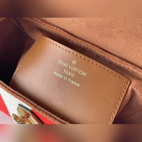 LV Артикул： M57722 Красная полосатая сумка Parasol из капсульно