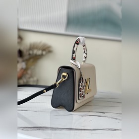 LV Артикул： M58546 Бежевая сумка Twist среднего размера Из капсу