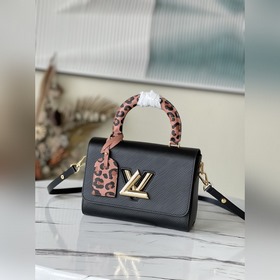 LV Артикул： M58568 Черный Сумка Twist среднего размера Из капсу