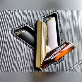 LV Артикул： M58715 Черная сумка среднего размера TWIST с волнист