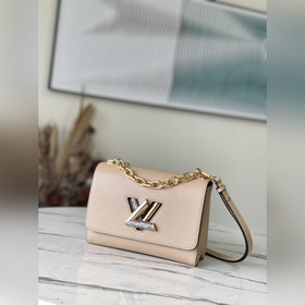 LV Модель： M59033 Абрикосовый цвет, средний размер Сумка из кожи