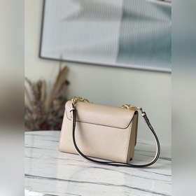 LV Модель： M59033 Абрикосовый цвет, средний размер Сумка из кожи