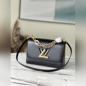 LV Артикул： M59402 Черный Средняя сумка Twist Новая модель с дв