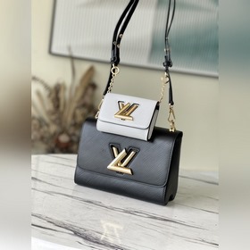 LV Модель： M59885 Двойная черная сумка среднего размера Изготовл