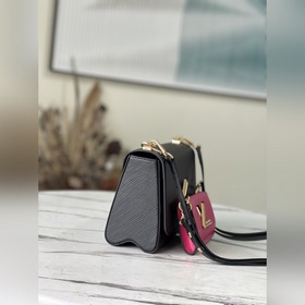 LV Модель： M59885 Двойной черный Средняя сумка Изготовлена из ф