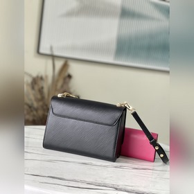 LV Модель： M59885 Двойной черный Средняя сумка Изготовлена из ф