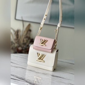 LV Модель： M59886 Двойная сумка белого цвета Знаменитая сумка Tw