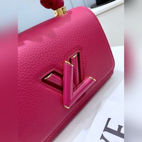 LV 【TWIST Маленькая сумка】 Артикул： M58691 Вишневый Эта сумка T
