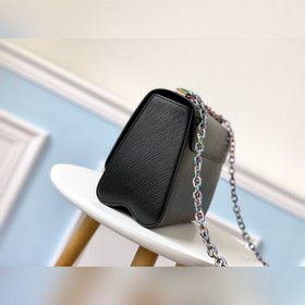 LV Модель M50280 Черная сумка с разноцветной застежкой. Новая мод