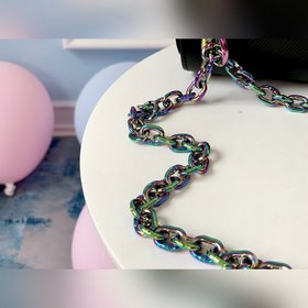 LV Модель M50280 Черная сумка с разноцветной застежкой. Новая мод