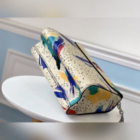 LV Модель M53857 Twist Сумка среднего размера Яркий принт Splash,