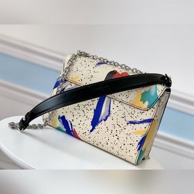 LV Модель M53857 Twist Сумка среднего размера Яркий принт Splash,