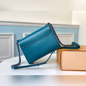 LV Модель M50282 Синяя сумка с застежкой v Новая классика, сумка 