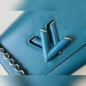 LV Модель M50282 Синяя сумка с застежкой v Новая классика, сумка 