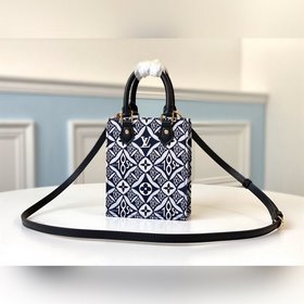 LV Модель M69846 Черный Маленькая сумка-тоут старинным узором Нов