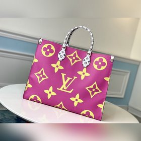 LV Monogram с покрытием из парусины Сумка-тоут с отделкой из тка