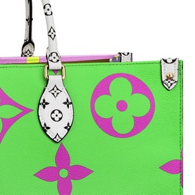 LV Monogram с покрытием из парусины Сумка-тоут с отделкой из тка
