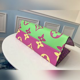LV Monogram с покрытием из парусины Сумка-тоут с отделкой из тка