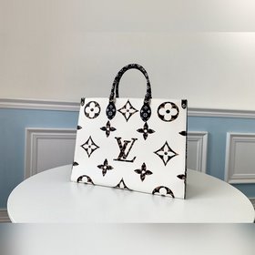 LV Monogram с покрытием из парусины Сумка-тоут с отделкой из тка