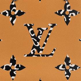 LV Monogram с покрытием из парусины Сумка-тоут с отделкой из тка