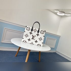 LV Monogram с покрытием из парусины Сумка-тоут с отделкой из тка