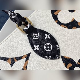 LV Monogram с покрытием из парусины Сумка-тоут с отделкой из тка