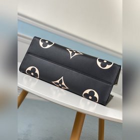 LV Модель M45373 Черная сумка OnTheGo большого размера Классическ