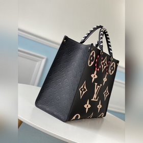 LV Модель M45373 Черная сумка OnTheGo большого размера Классическ