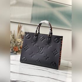 LV Артикул： M45595 Черная сумка среднего размера с леопардовым п