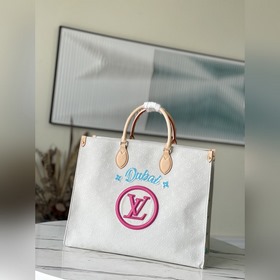 LV Артикул： M20815 Большая сумка желтого цвета OnTheGo Изготовле