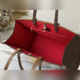 LV Артикул： M44576 Сумка ONTHEGO с шелкографией Микки Мауса Для