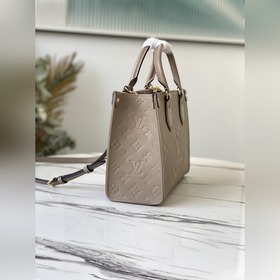 LV Артикул： M45660 Абрикосовый Onthego mini Tote Вдохновленная к